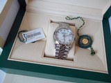 Brand new late 2019 Rolex men's 36mm Oyster Perpetual DATEJUST Model 126200 watch, unworn, in oystersteel with the 62800 Jubille bracelet, 12-hour - 4 of 6