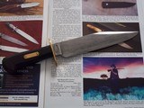 Bill Bagwell Camp/Survival/Bush Bowie made in 1980 DeFuniak Springs, Florida Ebony handle BRass Guard -Scarce -A Rarity - 1 of 6