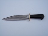 Bill Bagwell Camp/Survival/Bush Bowie made in 1980 DeFuniak Springs, Florida Ebony handle BRass Guard -Scarce -A Rarity - 6 of 6
