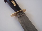 Bill Bagwell Camp/Survival/Bush Bowie made in 1980 DeFuniak Springs, Florida Ebony handle BRass Guard -Scarce -A Rarity - 5 of 6