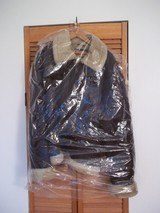 Aviator-Bomber leather jacket with white fur-Stunning and very beautiful-Brand new - 1 of 13