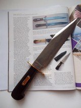 Bill Bagwell Seldom seen Camp/Bush Model Made In DeFuniak Springs, Fla. 1980. Ebony Hamdle-Escutcheon-BRass Double Guard-A Rarity - 1 of 7