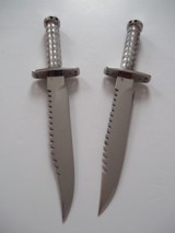 Jean Tanazacq Rare Rambo 1 & Rambo 2 Hollow-Handled Survival Custom Knives 1982-A True Rarity set - 10 of 15