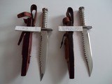Jean Tanazacq Rare Rambo 1 & Rambo 2 Hollow-Handled Survival Custom Knives 1982-A True Rarity set - 14 of 15