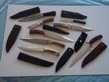 Bill Bagwell Knife Collection-Most Are One-of-A-Kind-4 Master Smith Stamped blades-3 Blades Are Stamped DAMASCUS-Mint Condition - 5 of 11