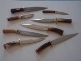 Bill Bagwell Knife Collection-Most Are One-of-A-Kind-4 Master Smith Stamped blades-3 Blades Are Stamped DAMASCUS-Mint Condition - 1 of 11