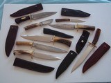 Bill Bagwell Knife Collection-Most Are One-of-A-Kind-4 Master Smith Stamped blades-3 Blades Are Stamped DAMASCUS-Mint Condition - 6 of 11