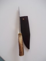 Bill Bagwell Riverboat Bowie as shown in the original 1977 insert sheets catalog De Funiak Springs, Florida with rare composite Damascus blade - 8 of 13