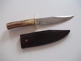 Bill Bagwell Riverboat Bowie as shown in the original 1977 insert sheets catalog De Funiak Springs, Florida with rare composite Damascus blade - 5 of 13