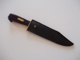 Bill Bagwell Seldom seen Camp/Bush Model Made In DeFuniak Springs,Fla.1980. Ebony Handle-Escutcheon-Brass Double Guard-A Rarity - 2 of 10