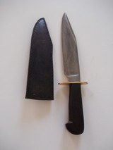 Bill Bagwell Seldom seen Camp/Bush Model Made In DeFuniak Springs,Fla.1980. Ebony Handle-Escutcheon-Brass Double Guard-A Rarity - 10 of 10