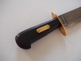 Bill Bagwell Seldom seen Camp/Bush Model Made In DeFuniak Springs,Fla.1980. Ebony Handle-Escutcheon-Brass Double Guard-A Rarity - 5 of 10