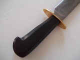 Bill Bagwell Seldom seen Camp/Bush Model Made In DeFuniak Springs,Fla.1980. Ebony Handle-Escutcheon-Brass Double Guard-A Rarity - 7 of 10