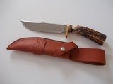 Marble's Custom-Ordered Trailmaker Model Hunter with Rare India Sambar Stag antler handle 1989 A Rarity in today's marketplace - 3 of 10