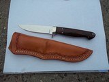 J.B. Moore Small Utility-Hunting Knife Exotic wood Nickel Silver guard A real Beauty! - 1 of 5