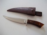 William R. Hurt Bowie/Fighter Nickel Silver Guard fancy File Work Curly Maple Handle Ivory Butt Cap With PIns - 7 of 12