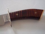 William R. Hurt Bowie/Fighter Nickel Silver Guard fancy File Work Curly Maple Handle Ivory Butt Cap With PIns - 4 of 12