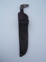 James L. Batson,Jr.Black Beauty A Horsehead Bowie Knife No.12 Damascus Steel 1st Horsehead Pommel forged from Damascus - 3 of 7