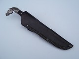 James L. Batson,Jr.Black Beauty A Horsehead Bowie Knife No.12 Damascus Steel 1st Horsehead Pommel forged from Damascus - 2 of 7
