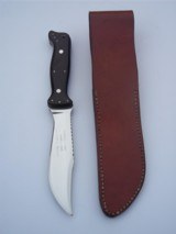 Glen Marshall-Lang Award one of a Kind A.F.F.S. Scaled Down Version 1998 D2 Steel Black Micarta Handle Fancy file work - 8 of 8