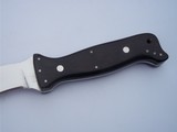 Glen Marshall-Lang Award one of a Kind A.F.F.S. Scaled Down Version 1998 D2 Steel Black Micarta Handle Fancy file work - 4 of 8
