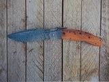 Ristigouche 1760 Bois d'If Damascus Blade-Bolsters & Unique "Palanquille" Feature of Opening/Closing This stunning Folding Knife - 8 of 8