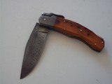 Ristigouche 1760 Bois d'If Damascus Blade-Bolsters & Unique "Palanquille" Feature of Opening/Closing This stunning Folding Knife - 3 of 8