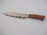 Thierry Le Senecal Japanese Style Kitchen Knife San Mai Steel Beech wood handle - 1 of 7