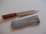 Thierry Le Senecal Japanese Style Kitchen Knife San Mai Steel Beech wood handle - 2 of 7