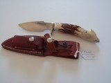 Randall Model # 11 Alaskan Skinner Sambar Stag Handle Carved Polar Bear - 1 of 7