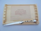 Rare Set of 8 Hand Carved Hall Howard Weyahok Scrimshawed Steak Knives - 3 of 6