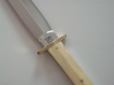 Bill Bagwell One-of-A-Kind Dagger Engraved by Bagwell Brass Double Guard Scarce Double Markings Bagwell & DOUBLE EXTRA FORGED - 4 of 11