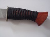 Shiva Ki One Of a KindMachete 2004 Cocobolo Handle Japanese Raw Silk Wrap-German Silver guard-The Best! - 8 of 11