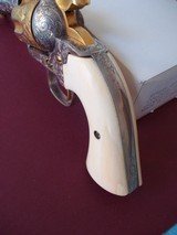 Colt Bisley Engraved Most Likely From The HELFRICHT Shop 1908 About 98% Of Its Original Gold & Silver Finish Factory Ivory Grips - 10 of 14