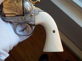 Colt Bisley Engraved Most Likely From The HELFRICHT Shop 1908 About 98% Of Its Original Gold & Silver Finish Factory Ivory Grips - 14 of 14