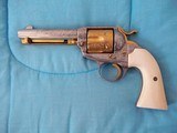 Colt Bisley Engraved Most Likely From The HELFRICHT Shop 1908 About 98% Of Its Original Gold & Silver Finish Factory Ivory Grips - 1 of 14