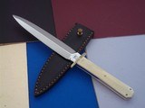 Bill Bagwell One-of-A-Kind Dagger Engraved by Bagwell Brass Double Guard Scarce Double Markings Bagwell & DOUBLE EXTRA FORGED - 1 of 5