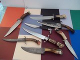 James L. Batson,Jr. Knife Collection 1989-1993 Carved Handles by Master Carver Paul G. Grussenmeyer - 1 of 15