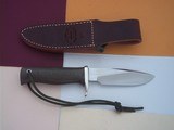 Randall Made Knives Model # Woodsman German silver guard, Green Micarta Handle, Wrist Thong - 5 of 5
