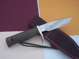 Randall Made Knives Model # Woodsman German silver guard, Green Micarta Handle, Wrist Thong - 3 of 5