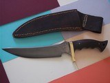 Shiva Ki Second ever produced Gator Hunter Bowie 1980 production single brass guard, cocobolo handle black clay-tempered - 1 of 10