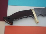 Shiva Ki Second ever produced Gator Hunter Bowie 1980 production single brass guard, cocobolo handle black clay-tempered - 3 of 10