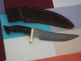 Shiva Ki Second ever produced Gator Hunter Bowie 1980 production single brass guard, cocobolo handle black clay-tempered - 2 of 10