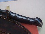 Shiva Ki Second ever produced Gator Hunter Bowie 1980 production single brass guard, cocobolo handle black clay-tempered - 6 of 10