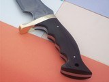 Shiva Ki Second ever produced Gator Hunter Bowie 1980 production single brass guard, cocobolo handle black clay-tempered - 5 of 10