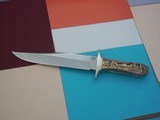 Jim Siska One-of-A-Kind Carved Bowie Knife 