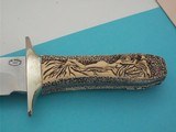 Jim Siska One-of-A-Kind Carved Bowie Knife 