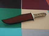 Jim Siska One-of-a-kind Carved Bowie Knife 
