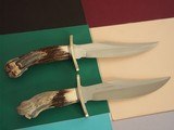Randall Made Knives One-of-a-kind set of two Bear Bowies Masterfully Carved by Renowned artist Paul G. Grussenmeyer - 14 of 14