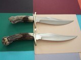 Randall Made Knives One-of-a-kind set of two Bear Bowies Masterfully Carved by Renowned artist Paul G. Grussenmeyer - 12 of 14
